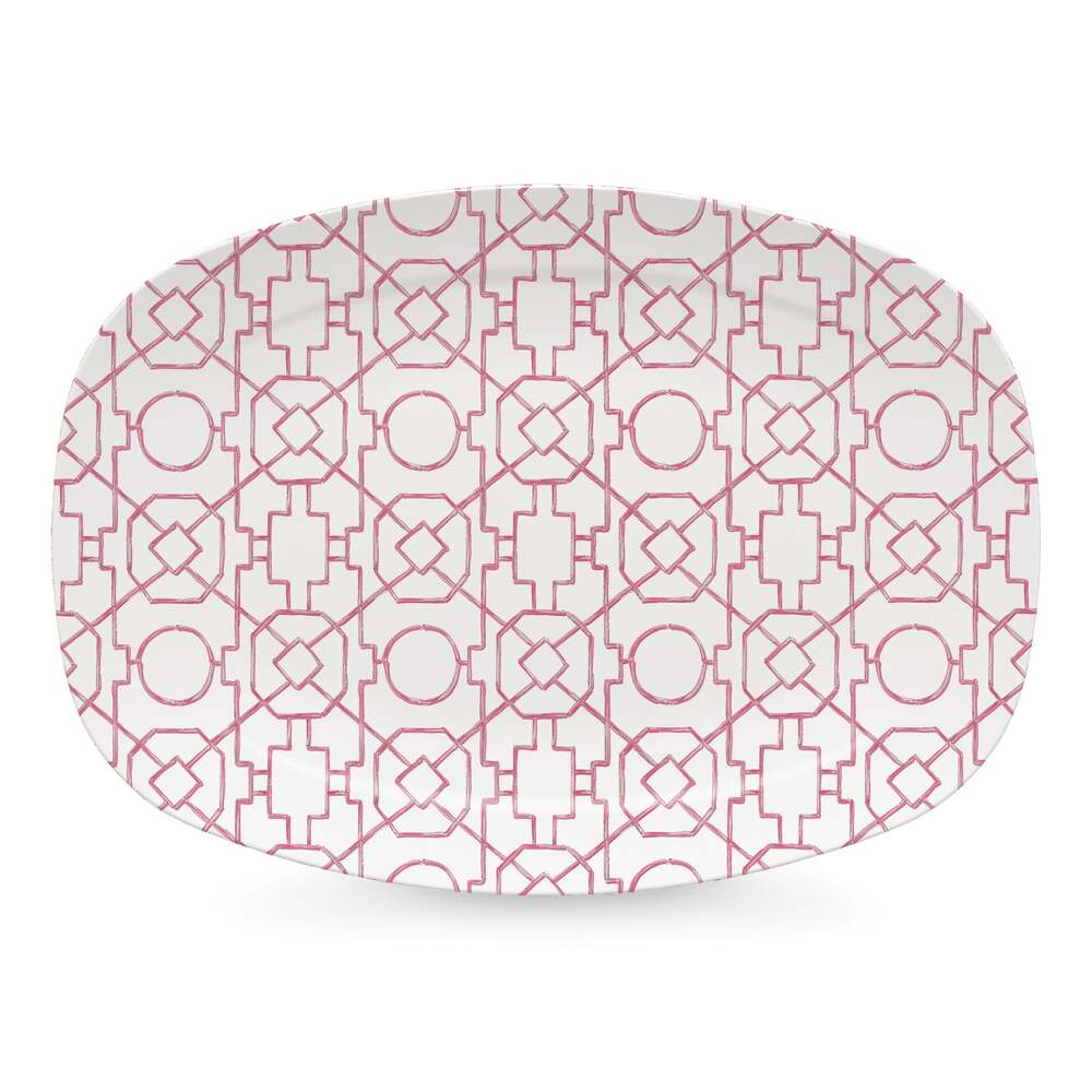 Aqua Trellis Platter by Mariposa Additional Image 3