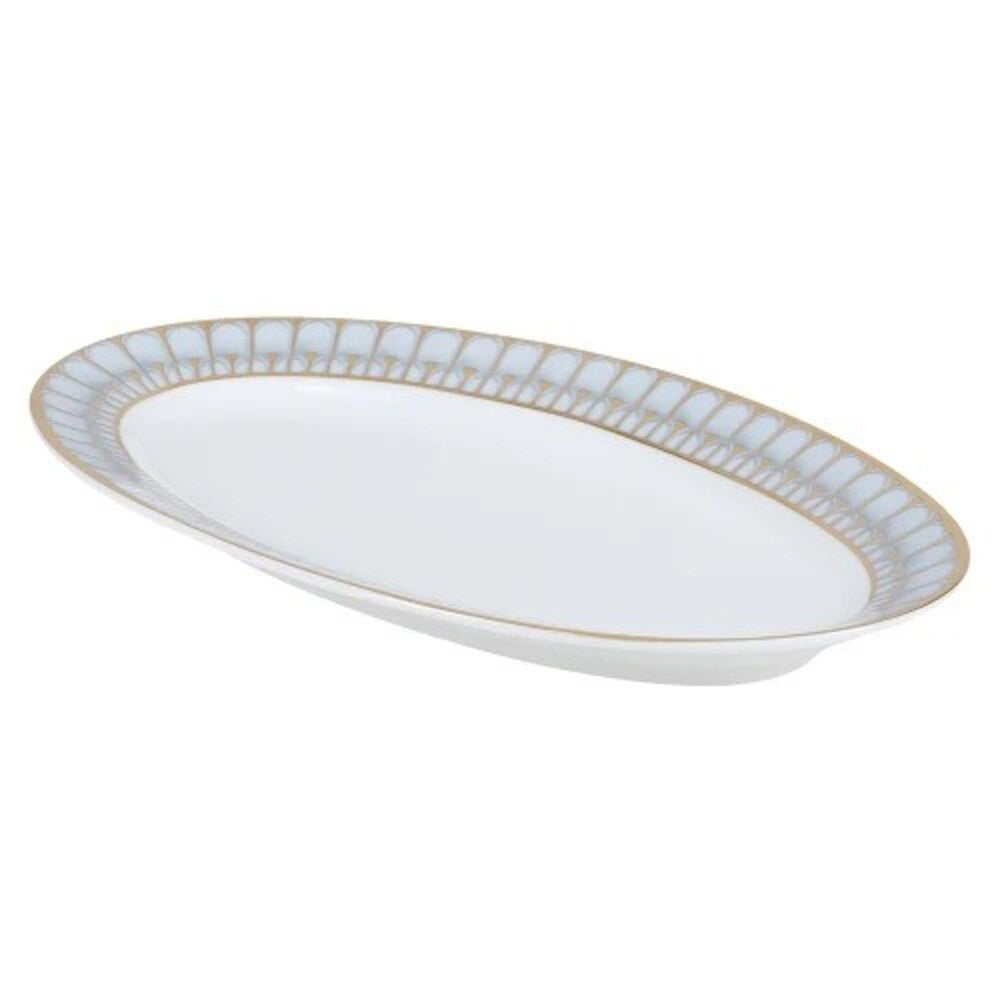 Arcades Grey & Gold Relish / Sauce Boat Dish by Philippe Deshoulieres Additional Image-1
