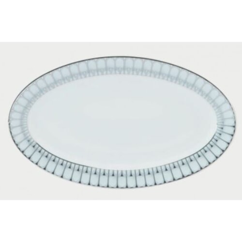 Arcades Grey & Platinum Relish Dish by Philippe Deshoulieres