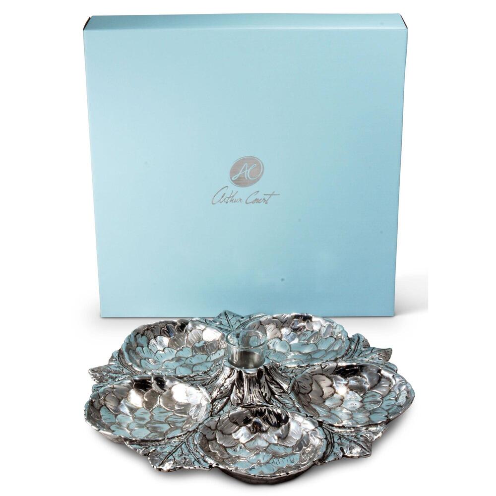 Artichoke 5 Section Snack Tray by Arthur Court Designs 2