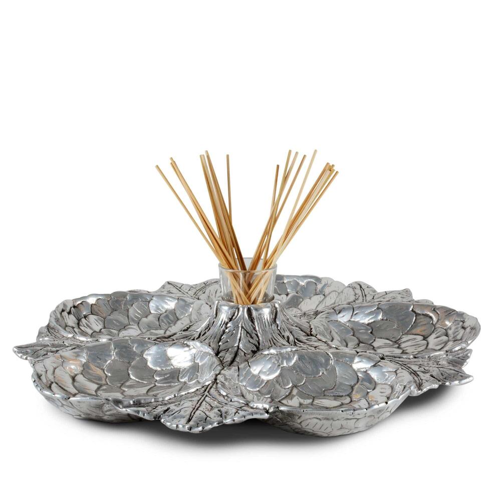 Artichoke 5 Section Snack Tray by Arthur Court Designs 3