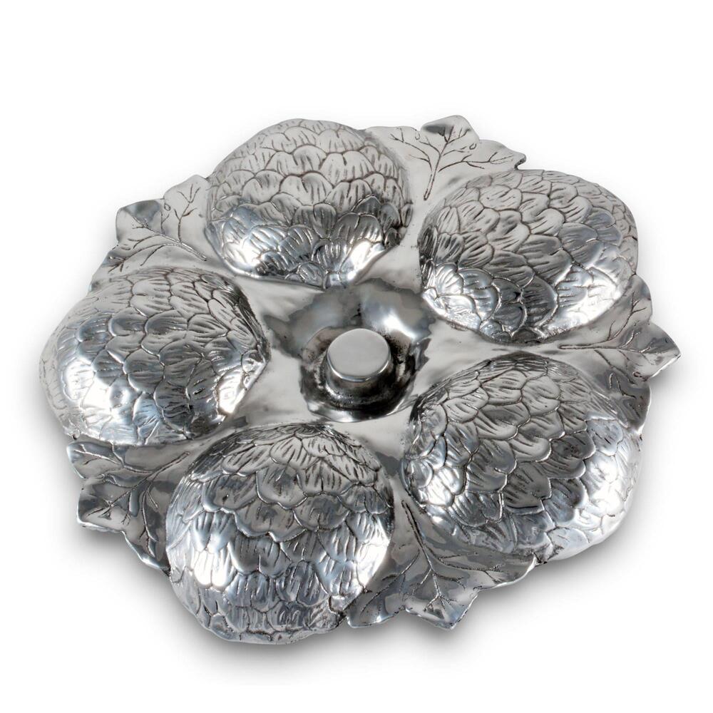 Artichoke 5 Section Snack Tray by Arthur Court Designs 5