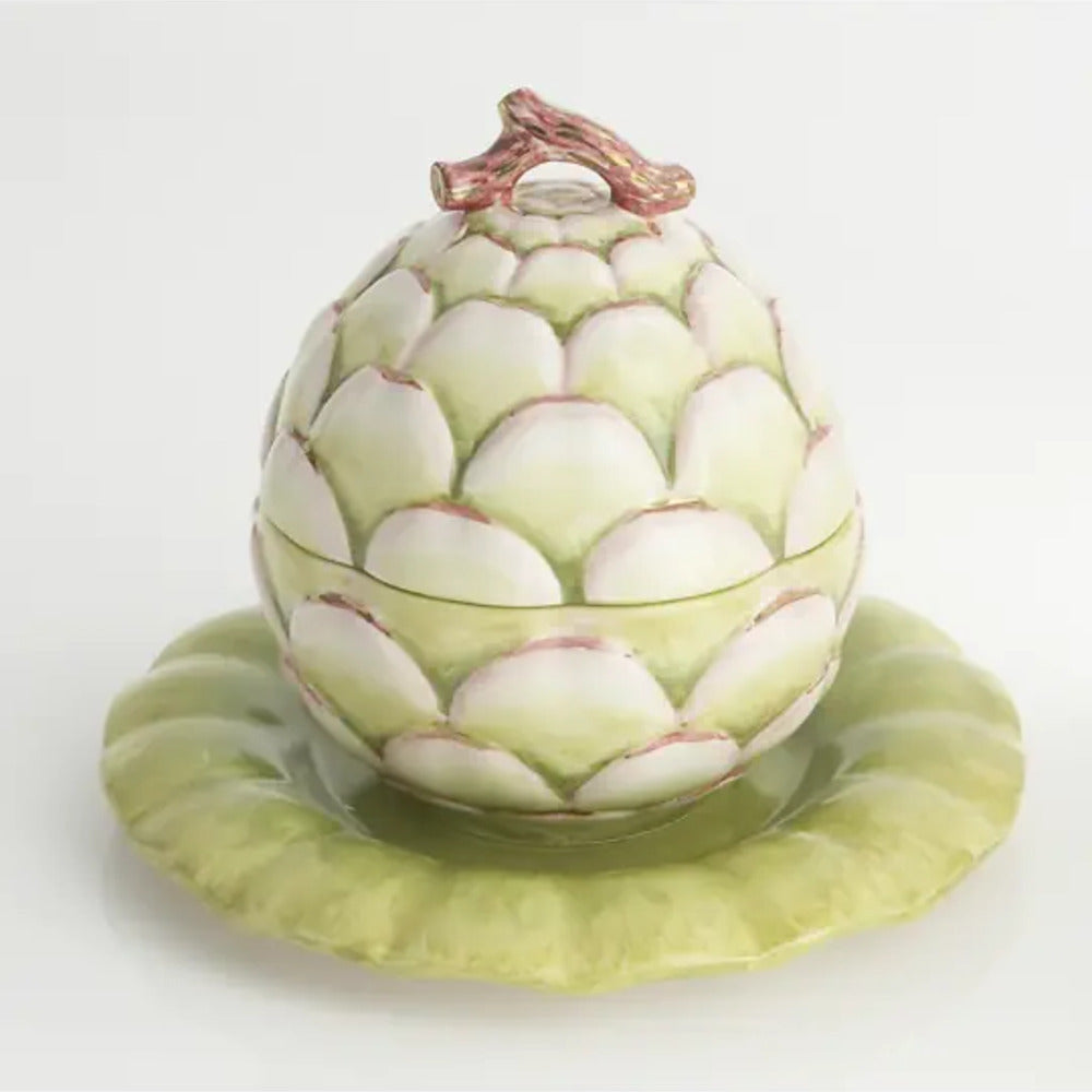 Artichoke Tureen & Stand by Mottahedeh