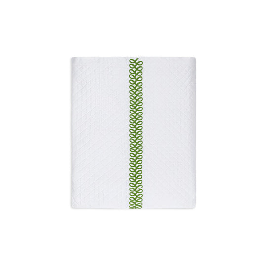 Astor Braid Matelasse Coverlet Grass