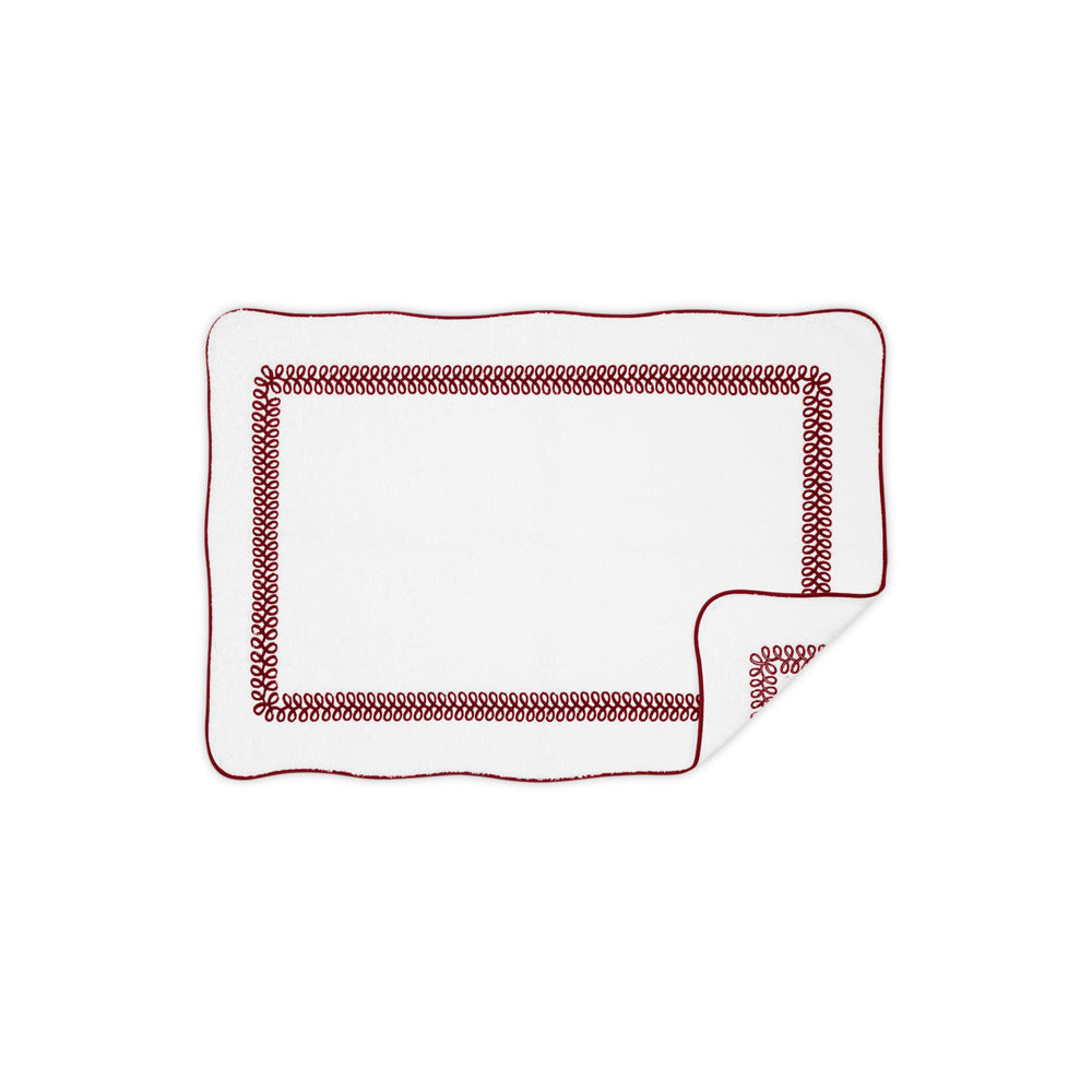 Astor Braid Tub Mat Red