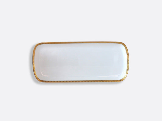 Athena Gold Cake Platter Rectangular 15" by Bernardaud