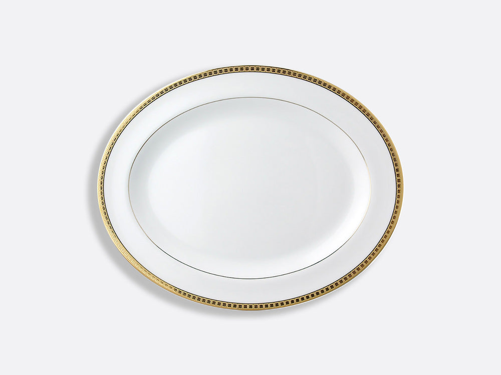 Athena Gold Oval Platter 13" by Bernardaud
