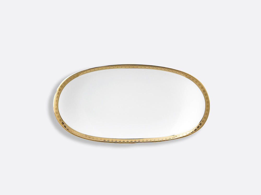 Athena Gold Relish Dish 9" x 5" by Bernardaud