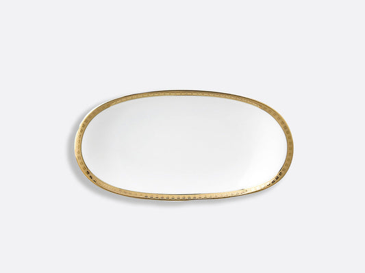 Athena Gold Relish Dish 9" x 5" by Bernardaud