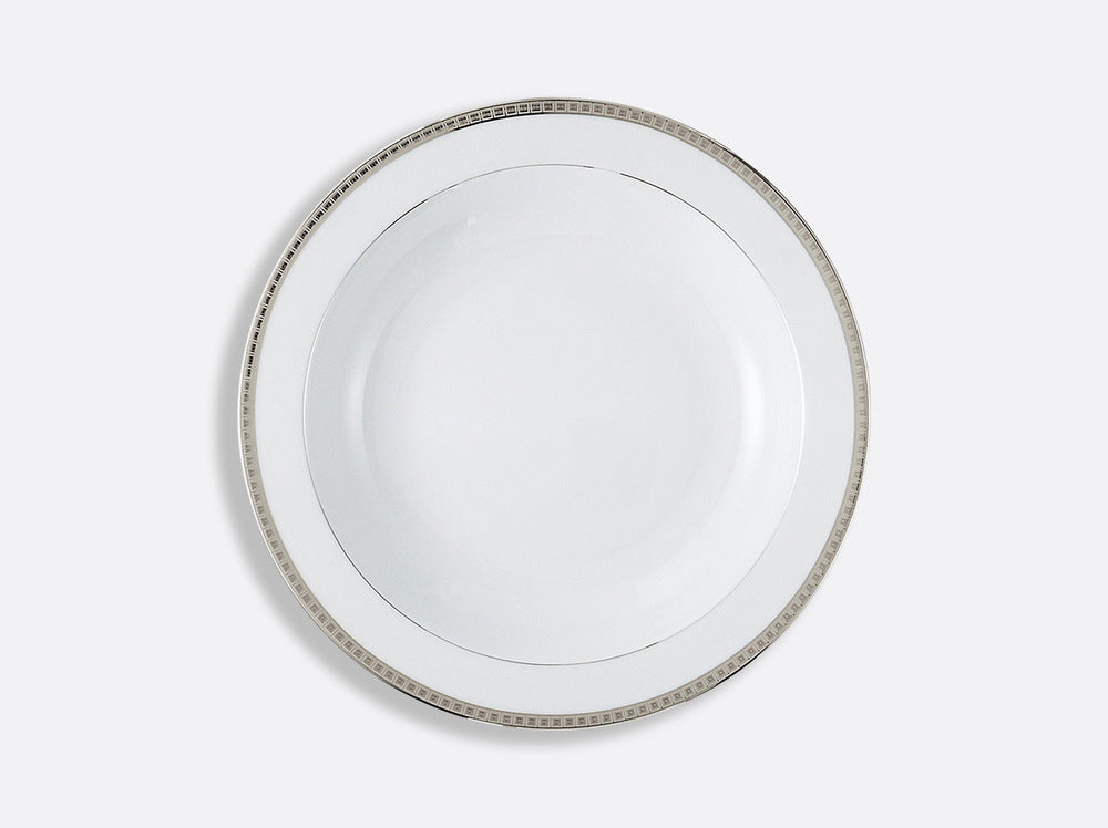 Athena Platinum Deep Round Dish 11.5" by Bernardaud