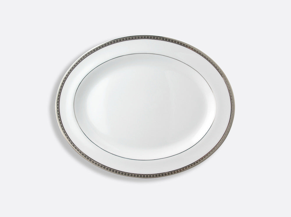 Athena Platinum Oval Platter 13" by Bernardaud