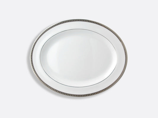 Athena Platinum Oval Platter 13" by Bernardaud