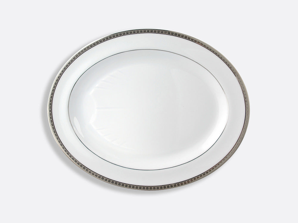 Athena Platinum Oval Platter 17" by Bernardaud