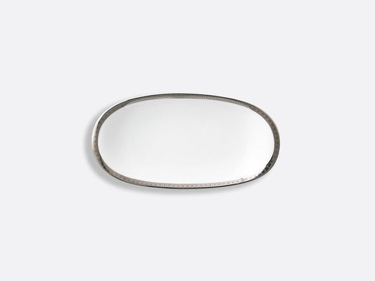 Athena Platinum Relish Dish 9" x 5" by Bernardaud