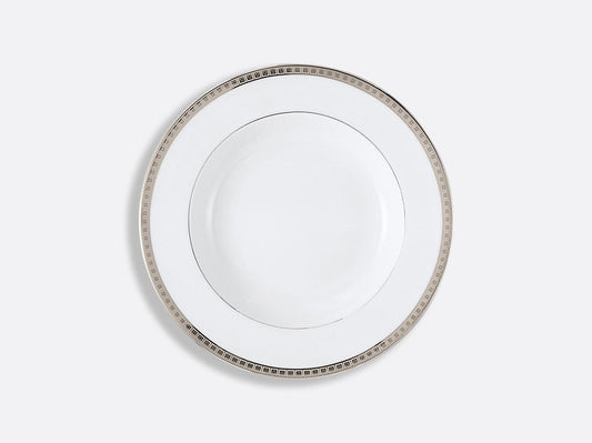 Athena Platinum Rim Soup Bowl 9" by Bernardaud