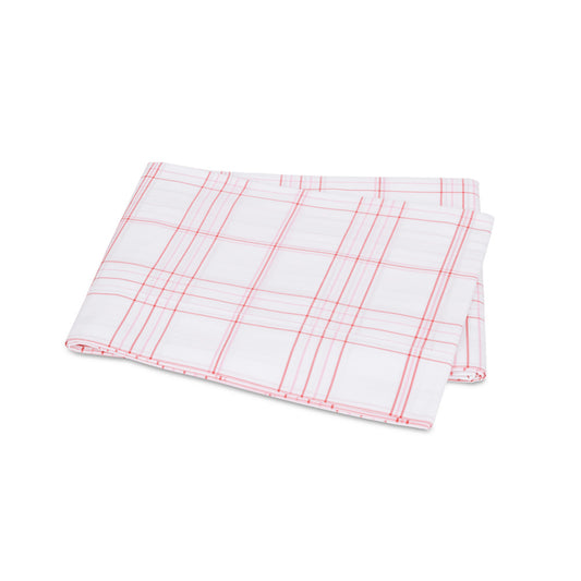 August Plaid Flat Sheet Peony