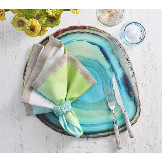 Azure Placemat in Turquoise - Set of 4 by Kim Seybert 1