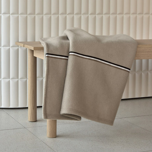 B Linea Fleece Throw by Yves Delorme