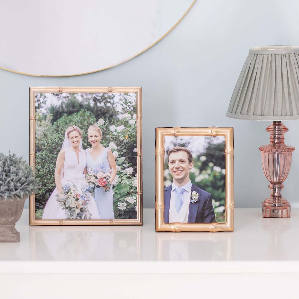 Bamboo Matte Gold Photo Frame by Addison Ross Additional Image-3