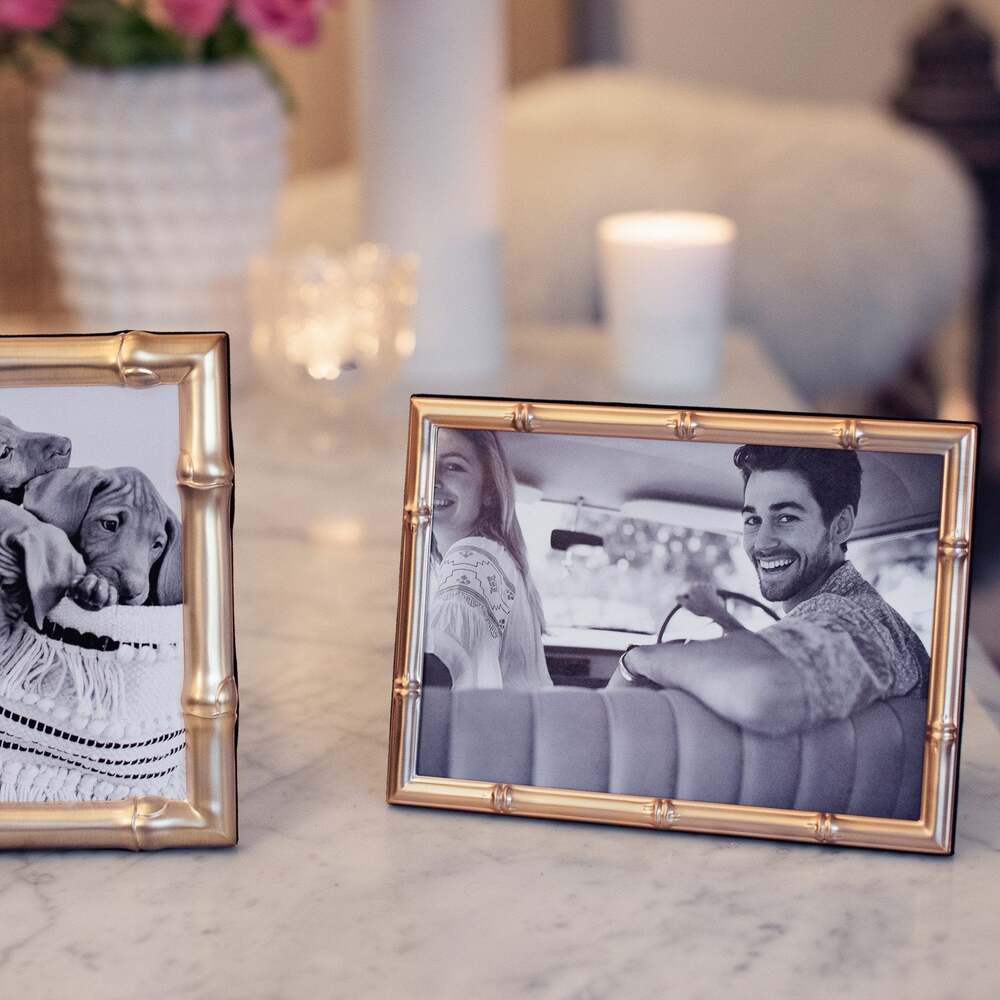 Bamboo Matte Gold Photo Frame by Addison Ross Additional Image-4