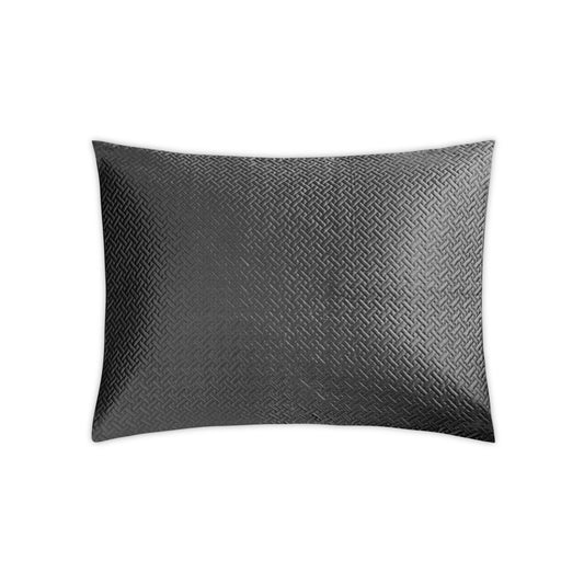 Basketweave Sham Charcoal Quilted Standard