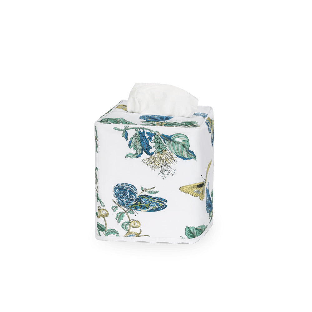 Baudin Butterfly Tissue Box Cover Prussian Blue