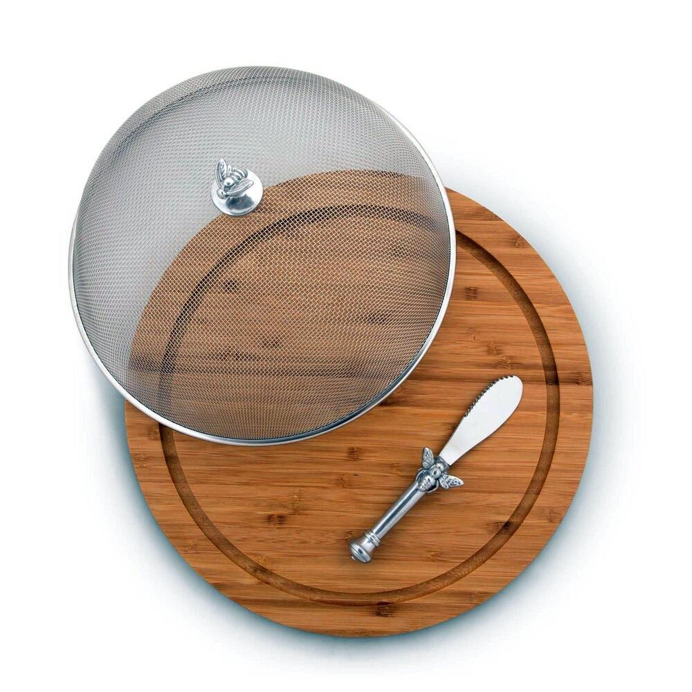 Bee 3 Piece Picnic Cheese Board / Spreader by Arthur Court Designs 1