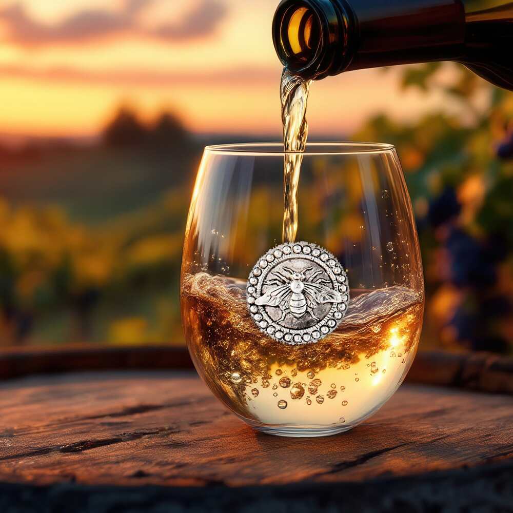 Bee Stemless Wine Glass - Set of 4 by Arthur Court Designs 2