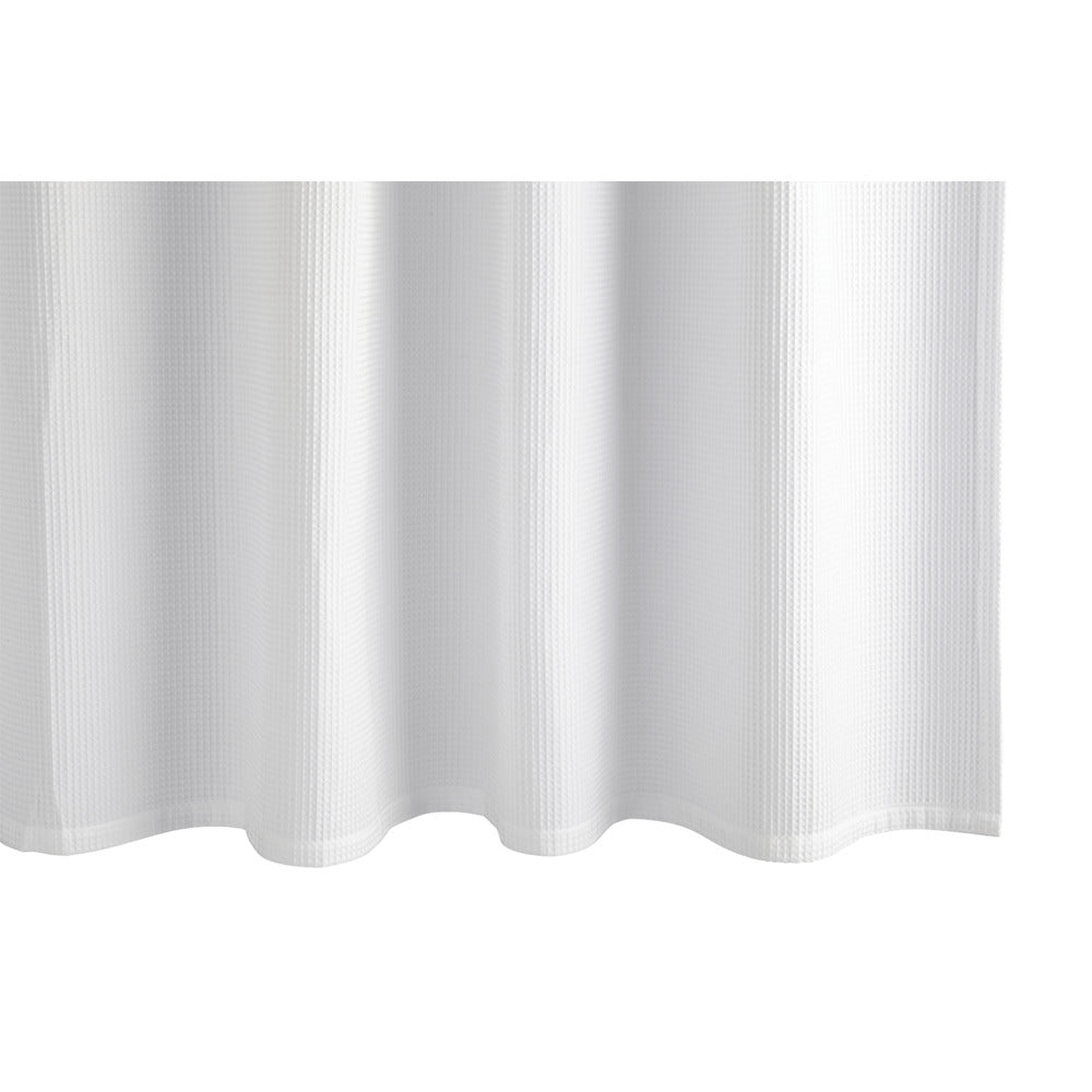 Belgian Waffle 72" W x 72" L Shower Curtain White