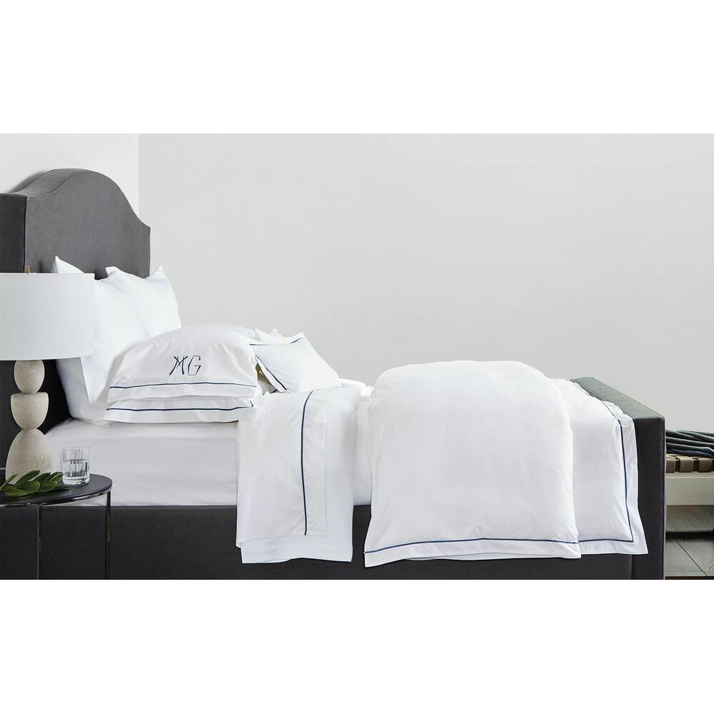 Bergamo Fitted Sheet White 1