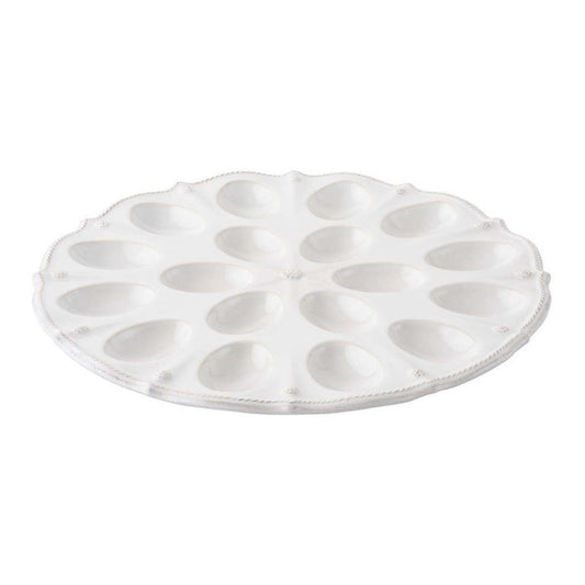 Berry and Thread Whitewash Deviled Egg Platter by Juliska Additional Image 1