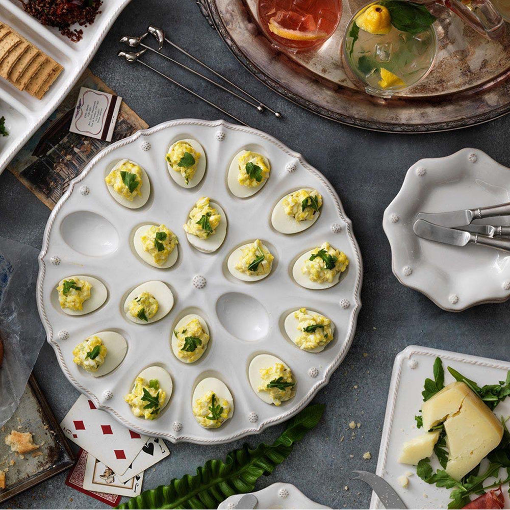 Berry and Thread Whitewash Deviled Egg Platter by Juliska Additional Image 3