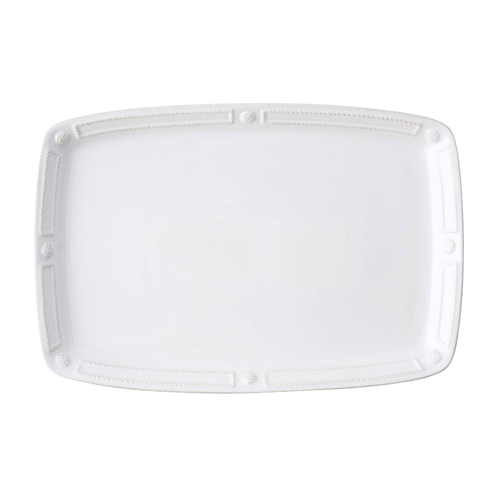 Berry & Thread French Panel White 16.5" Platter by Juliska