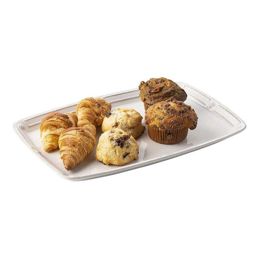 Berry & Thread French Panel White 16.5" Platter by Juliska Additional Image - 1