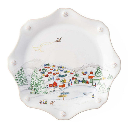 Berry & Thread North Pole Set of Four Dessert Plates by Juliska Additional Image 1