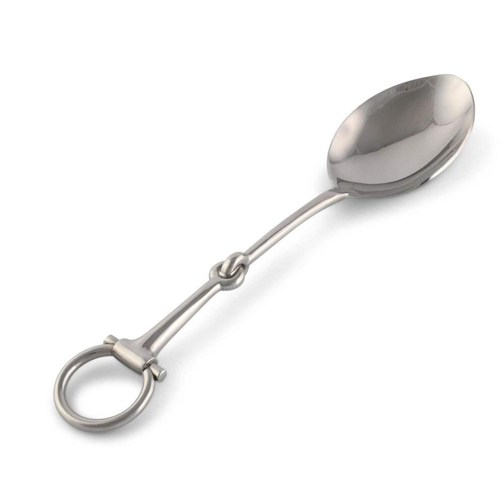 Bit Serving Spoon - Stainless Steel Matt Silver by Vagabond House