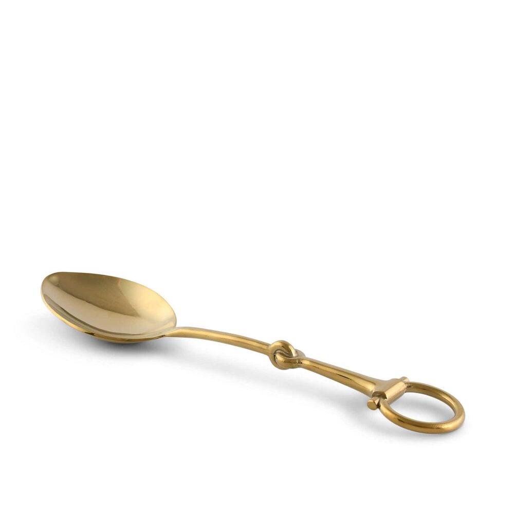 Bit Serving Spoon - Stainless Steel Shiny Gold by Vagabond House 2