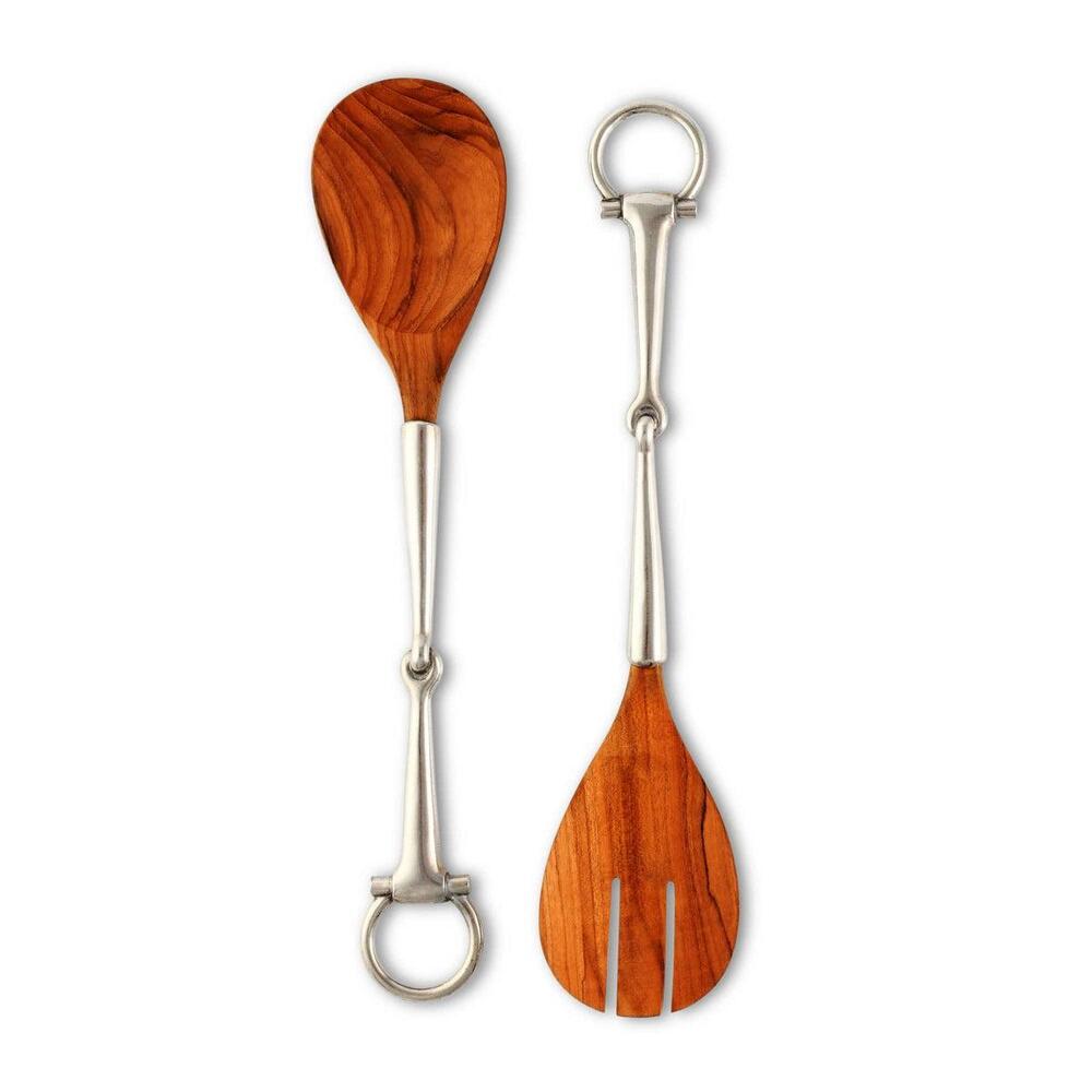 Bit Wood Salad Server Set by Vagabond House