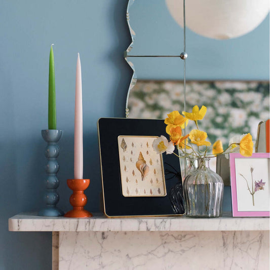 Black & Gold Enamel Studio Photo Frame 5cm by Addison Ross Additional Image-2