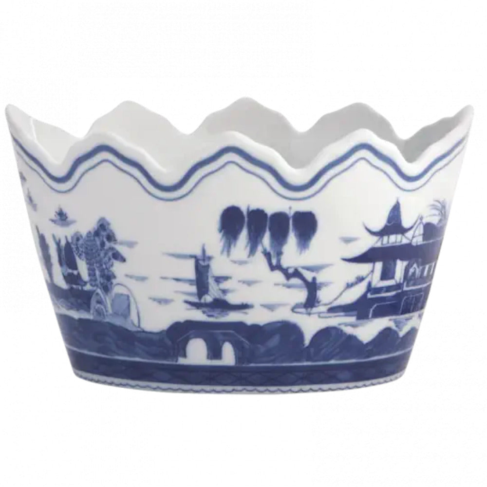 Blue Canton Monteith Cachepot by Mottahedeh