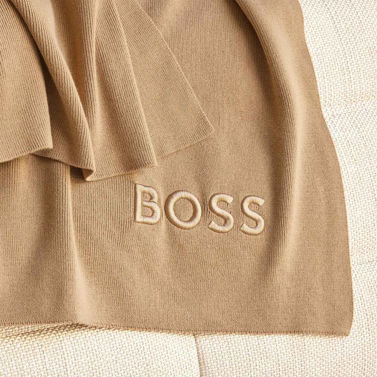 Bold Logo Embroidered Throw by Yves Delorme 9