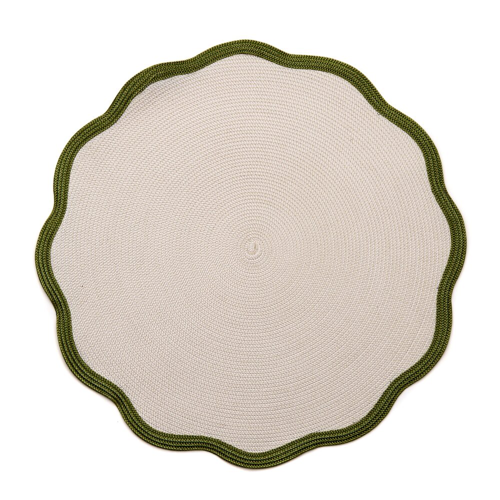 Border Scallop Placemat by Deborah Rhodes