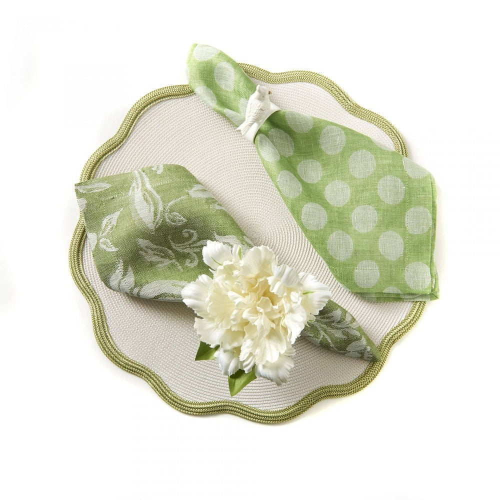 Border Scallop Placemat by Deborah Rhodes Additional Image - 4