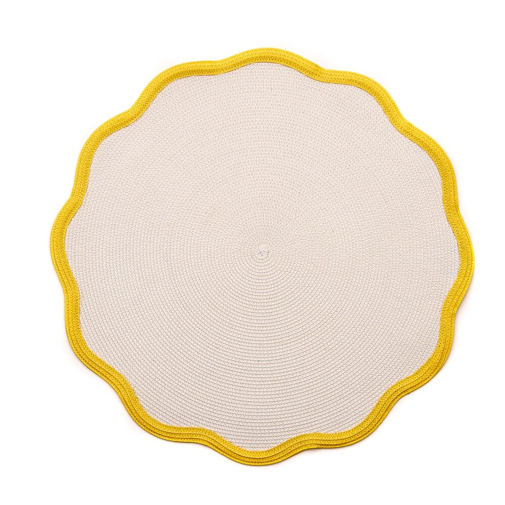 Border Scallop Placemat by Deborah Rhodes