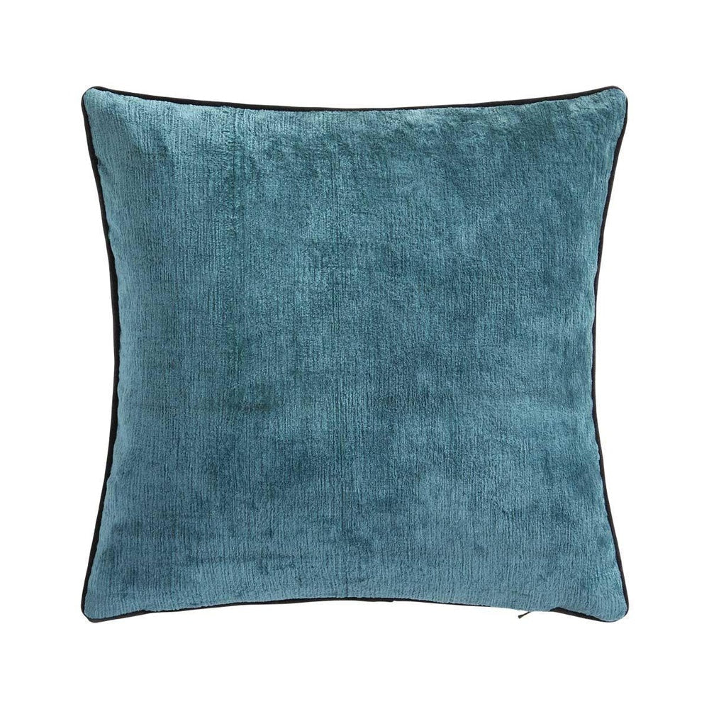 Boromee Decorative Pillow by Yves Delorme - Paon (Deep Teal) 5