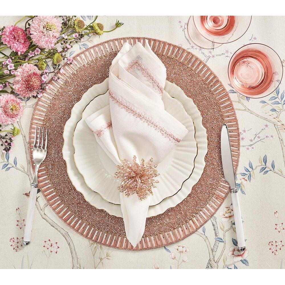 Brilliant Napkin Ring - Set of 4 Blush by Kim Seybert 1