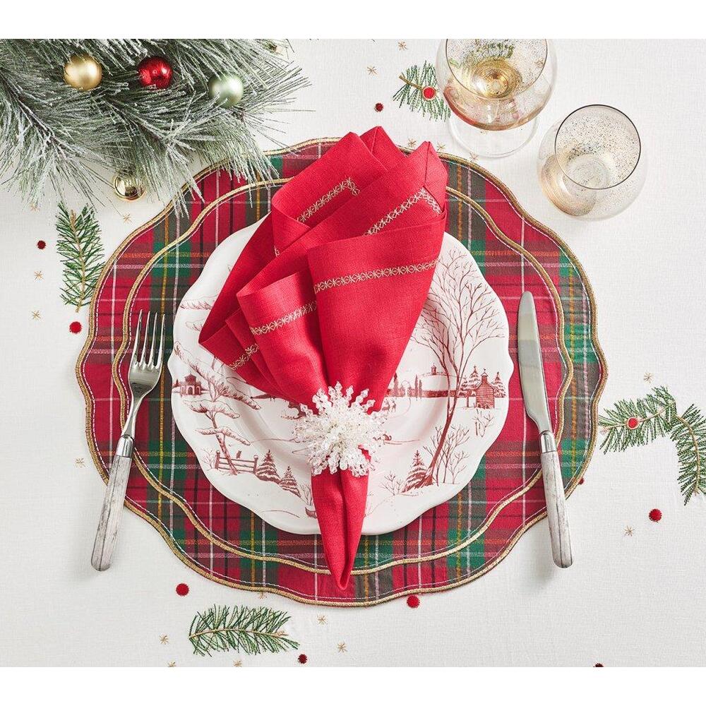 Brilliant Napkin Ring - Set of 4 Clear by Kim Seybert 6