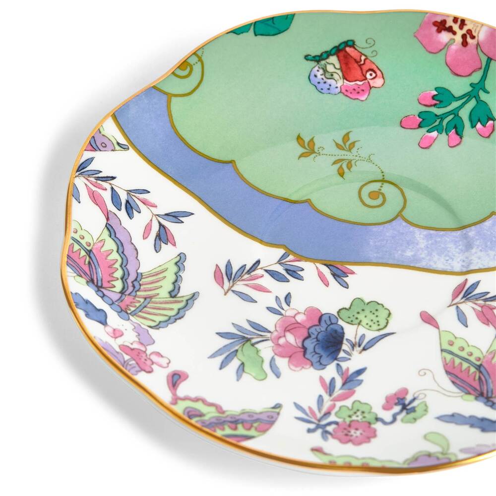 Butterfly Bloom Green Teacup And Saucer by Wedgwood Additional Image - 1