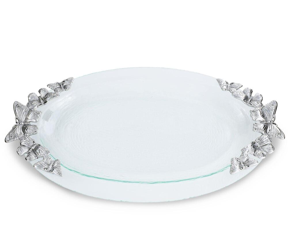 Butterfly Glass Platter by Arthur Court Designs 2