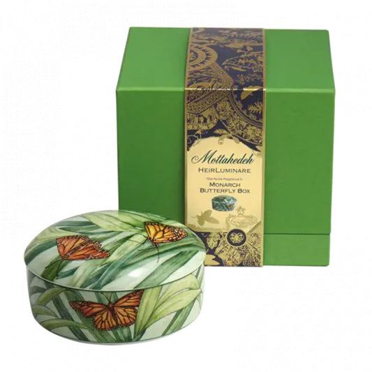 Butterfly Monarch Box Votive by Mottahedeh Additional Image -1